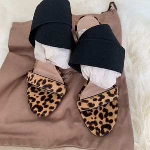 Leopard print sandals